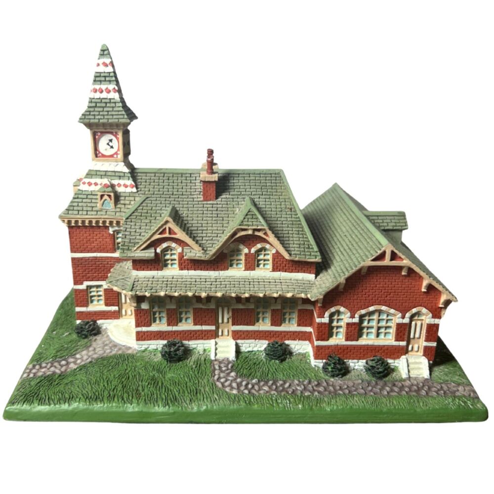 Danbury Mint Old Railroad Station Point of Rocks Historic Sculpture Vintage 1993